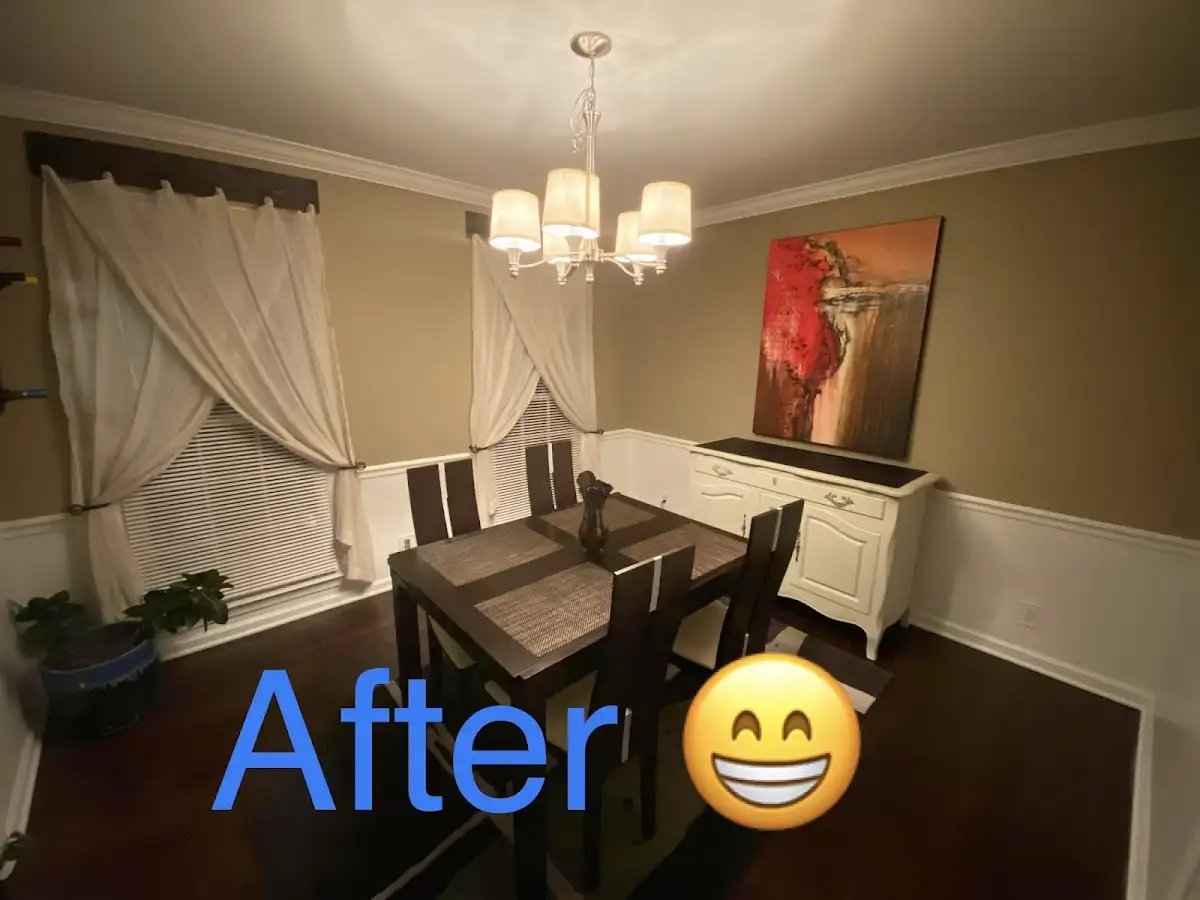 Professional dining room restoration after water damage in Potomac