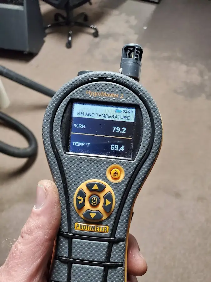 Moisture meter humidity assessment for Fire & Smoke Damage Restoration in Potomac